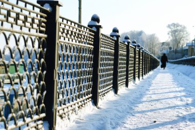 çit kapalı kar kış parkı