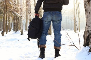 Kış orman adamı ayağı