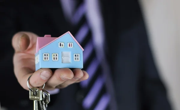 Mano agente casa — Foto Stock