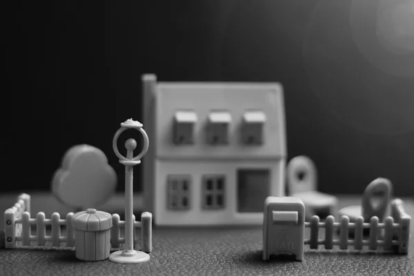 Casa modelo imobiliário — Fotografia de Stock