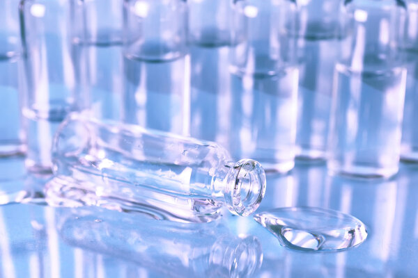 medical ampoules isolated