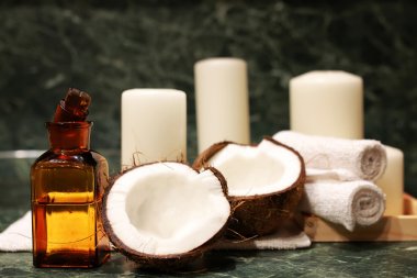Spa Hindistan cevizi yağı mumlar