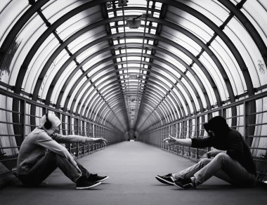 hoody kentsel sokak adam