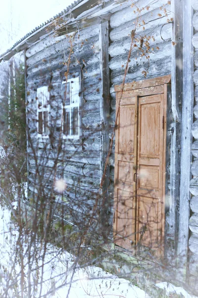 House in country rural Winter — Stock Photo, Image