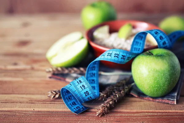 Manzanas desayuno cereal dieta —  Fotos de Stock