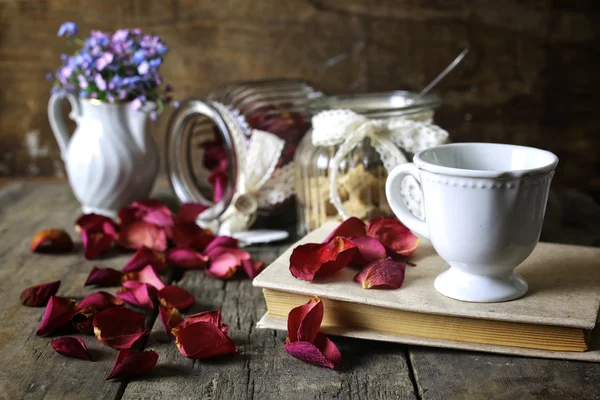 Vintage tea gül kuru yaprağı