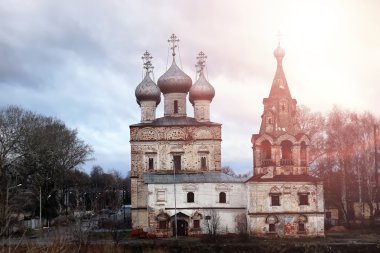 gün batımı antik İskandinav Katedrali