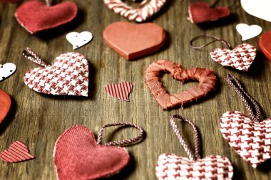 kalp şeklinin Retro arka plan