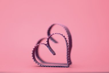 Kalp şekli kağıt kırmızı