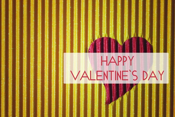 Happy valentine papier hart vorm — Stockfoto