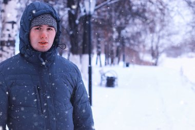 Kış erkeklerin sakal