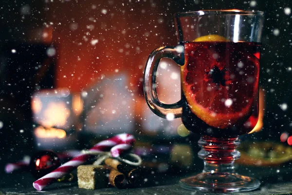 Christmas grog orange cinnamon sugar — Stock Photo, Image