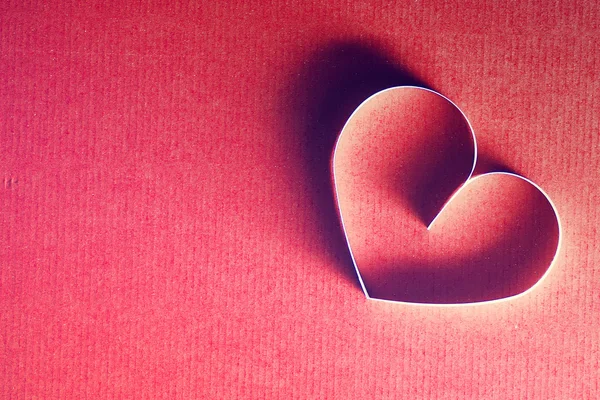 Retro szczęśliwy serca kształt tekstu — Zdjęcie stockowe