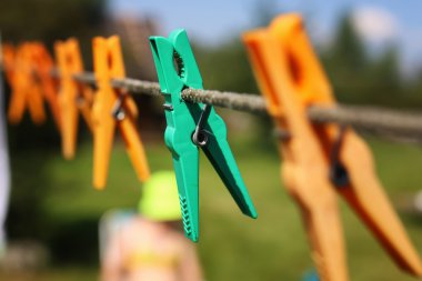Clothespin açık halata