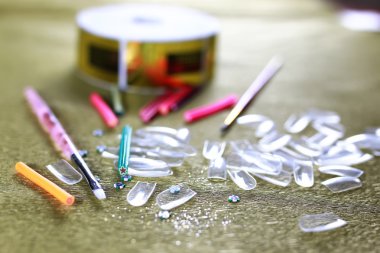 Manikür çivi yanlış aksesuarları