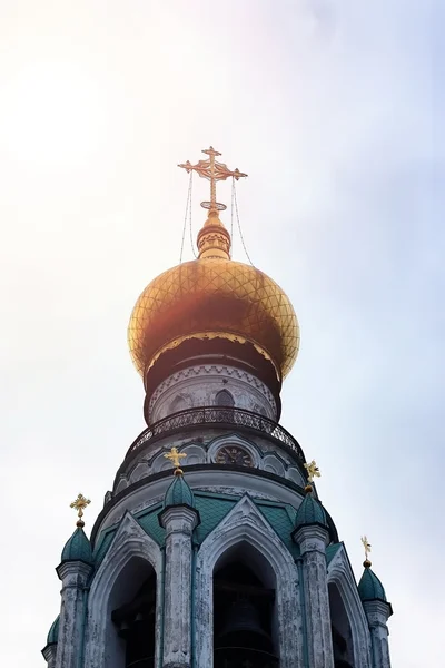 Sunset ancient nordic cathedral — Stock Photo, Image