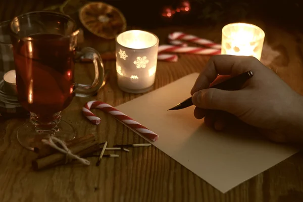 W zapasie pismo Boże Narodzenie — Zdjęcie stockowe