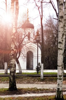 gün batımı antik İskandinav Katedrali