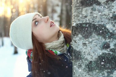 kar kış portre erkek