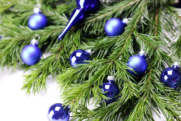 Capodanno albero giocattolo palla sfondo — Foto Stock