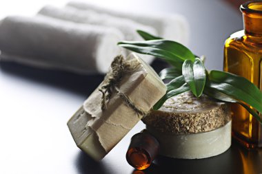 Spa bottle yeşil kumaş
