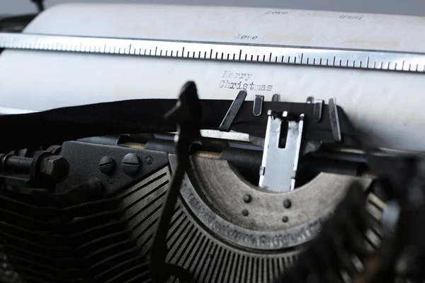 retro typewriter with white paper