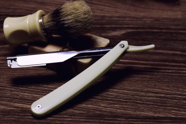 jilet gibi keskin sabun fırça retro