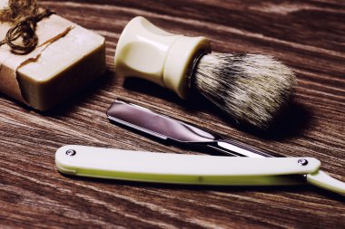 jilet gibi keskin sabun fırça retro