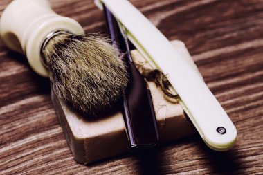 jilet gibi keskin sabun fırça retro