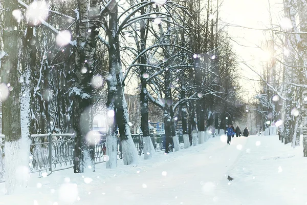 Camino calle invierno nieve — Foto de Stock