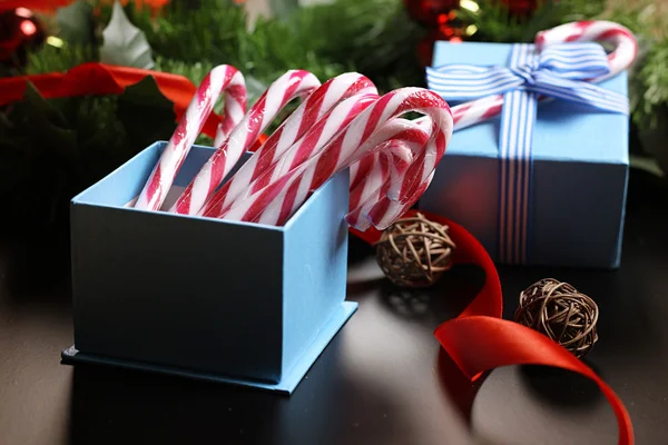 Candy cane stick Nieuwjaar — Stockfoto