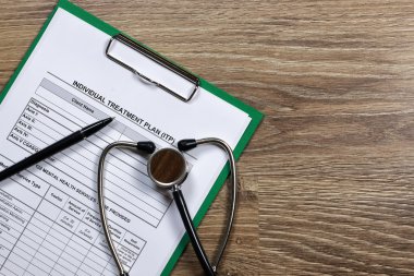 stetoskop tıbbi belgeleri kalem