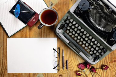 Daktilo retro masaüstü