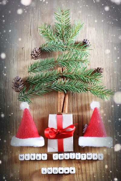 Χριστουγεννιάτικο δέντρο πεύκο έλατο σχήμα — Φωτογραφία Αρχείου