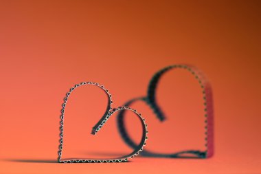 Kalp şekli metin mutlu retro