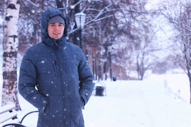 Kış erkeklerin sakal