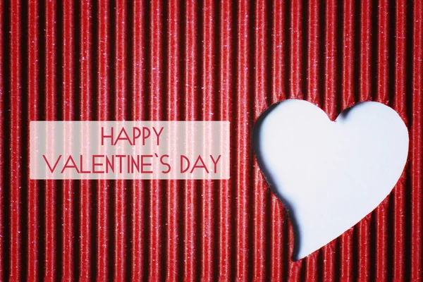 Boldog Valentin papír szív alakú — Stock Fotó