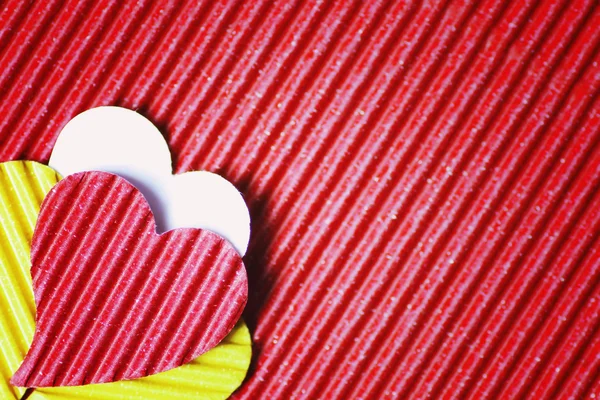 Glückliche Valentinspapier Herzform — Stockfoto