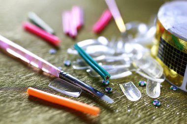 Manikür çivi yanlış aksesuarları