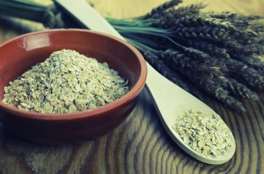 spikelets buğday ve arpa tabak