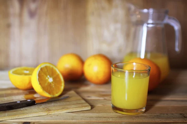 Narancslé üveg szelet — Stock Fotó