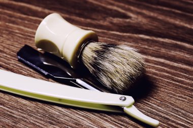 jilet gibi keskin sabun fırça retro