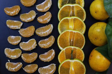 Mandarin meyvesi siyahı izole et