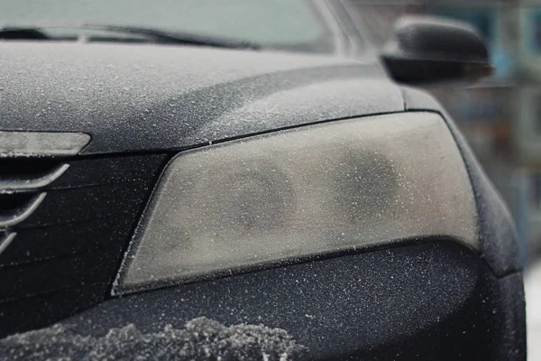 Car frost winter — Stock Photo, Image
