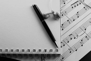 Notalar birkaç aksesuarları ile