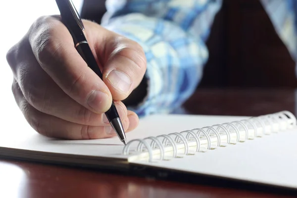 Pen writing hand student — Stock Photo, Image