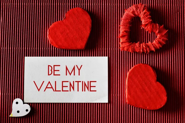 Valentin nap papír szív alakú — Stock Fotó