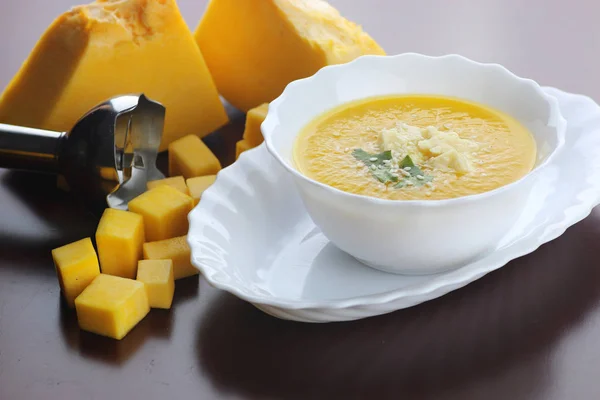 Calabaza sopa de cocina — Foto de Stock