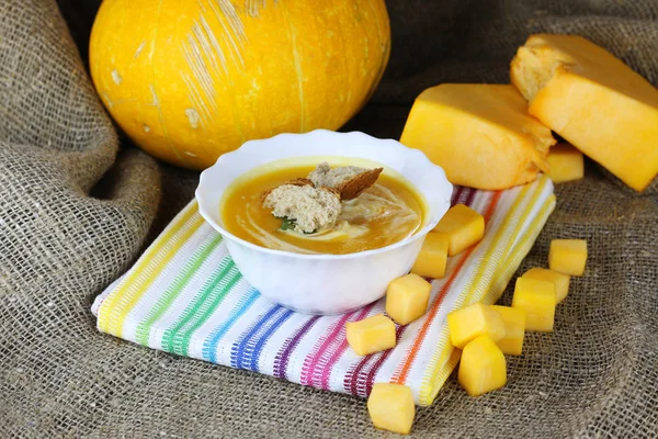 Calabaza sopa de cocina — Foto de Stock