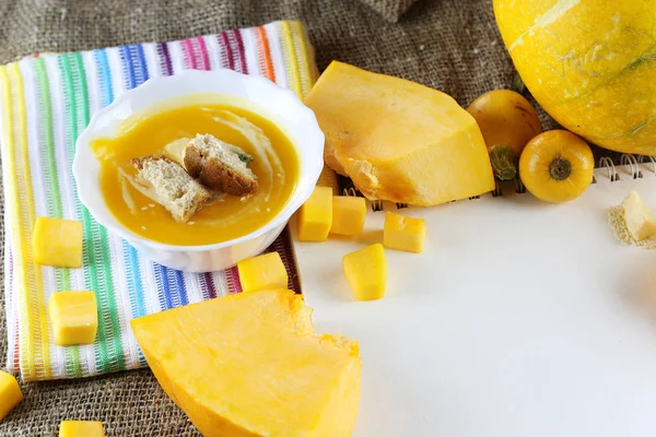 Calabaza sopa de cocina — Foto de Stock